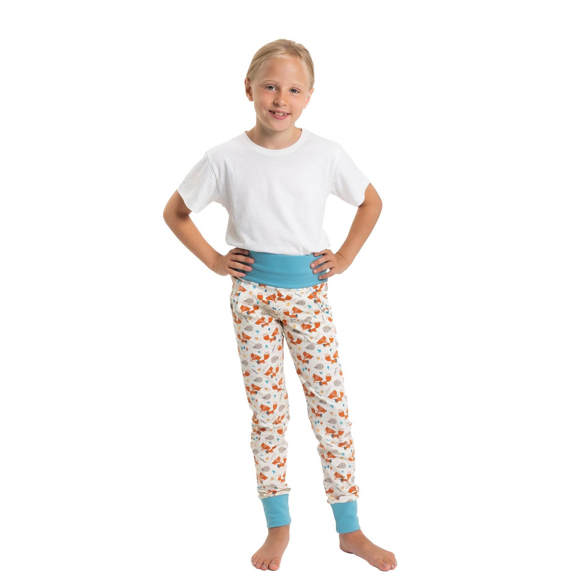 Jogginghose Kinder Bio Slim-Fit "Fuchs Und Igel" von Pyjamaday