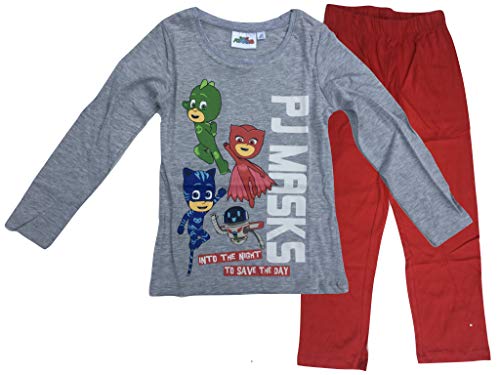 PJ Masks Mädchen Schlafanzug (grau, 116) von Pyjamahelden