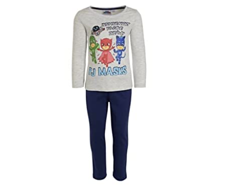 Pyjamahelden PJ Masks Mädchen Schlafanzug (grau, 128) von Pyjamahelden