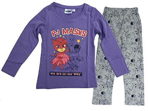 PJ Masks Mädchen Schlafanzug (violett, 116) von Pyjamahelden