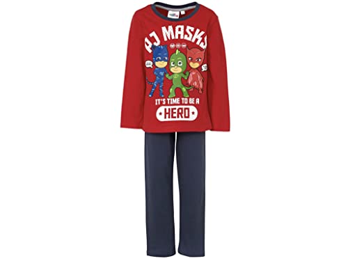 PJ Masks Schlafanzug Pyjama (rot, 128) von Pyjamahelden