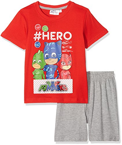 Pyjamasques Jungen 174116 Zweiteiliger Schlafanzug, Rot (Rot), 4 Jahre von Pyjamasques