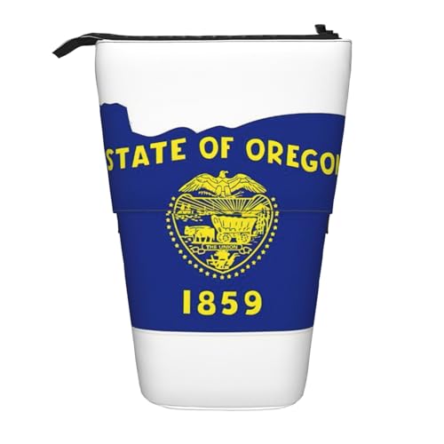 Pyjwyfmy Oregon Stand-Federmäppchen, Teleskop-Stifttasche, tragbarer Stifthalter für Arbeitszimmer oder Bürobedarf Pyjwyfmy Oregon Stand-Federmäppchen, Teleskop-Stifttasche, tragbarer Stifthalter für Arbeitszimmer oder Bürobedarf von Pyjwyfmy