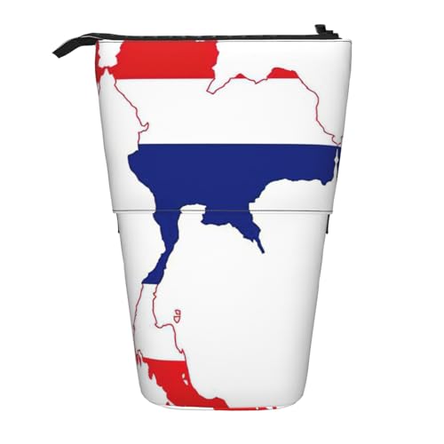 Pyjwyfmy Stehendes Federmäppchen mit Thailand-Flagge, Teleskop-Stifttasche, tragbarer Stifthalter für Studien- oder Bürobedarf Pyjwyfmy Stehendes Federmäppchen mit Thailand-Flagge, Teleskop-Stifttasche, tragbarer Stifthalter für Studien- oder Bürobedarf von Pyjwyfmy