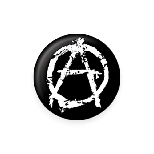 Anarchy Anarchy White A Sign Logo Button Badge Pin Badge von Pyramid International