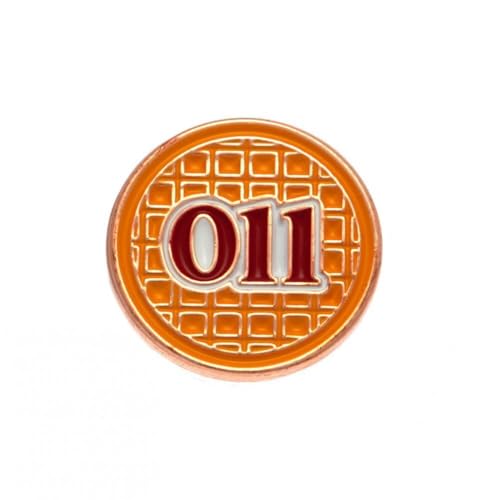 Pyramid International Stranger Things Emaille-Knopf, mit Eggo-Waffel, 2,5 cm, Einheitsgröße, Emaille, Metall, Silber, Ohne Edelstein Pyramid International Stranger Things Emaille-Knopf, mit Eggo-Waffel, 2,5 cm, Einheitsgröße, Emaille, Metall, Silber, Ohne Edelstein von Pyramid International