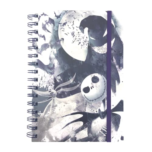 Pyramid International Nightmare Before Christmas Notizbuch in Wasserfarben, A5, Violett von Pyramid International