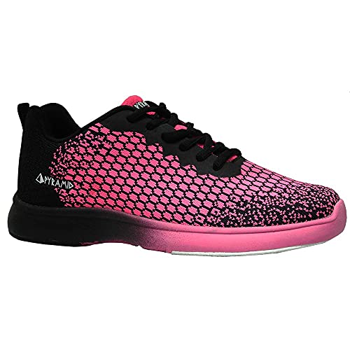 Pyramid Damen Path Lite Seamless Mesh Bowling Schuhe, (schwarz / pink), 38 EU von Pyramid