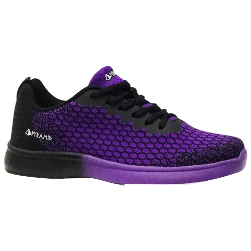 Pyramid Damen Path Lite Seamless Mesh Bowlingschuhe, schwarz/violett, 40.5 EU von Pyramid