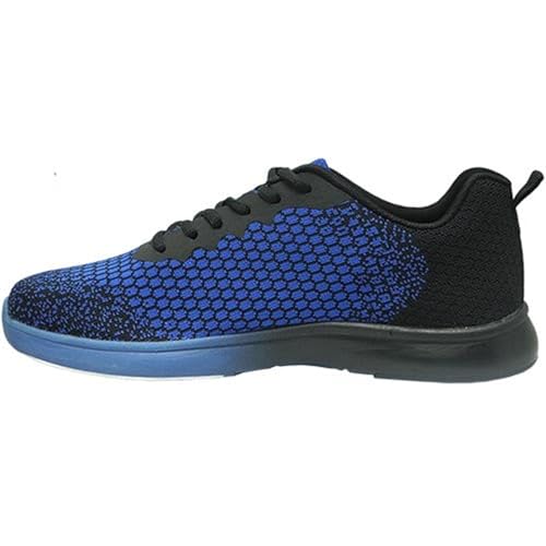 Pyramid Herren Path Lite Seamless Mesh Bowlingschuhe, Schwarz/Königsblau, 43 EU von Pyramid