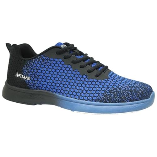 Pyramid Herren Path Lite Seamless Mesh Bowlingschuhe, Schwarz/Königsblau von Pyramid