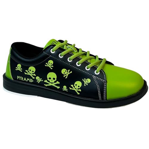 Pyramid Men's Skull Green/Black Bowling Shoes von Pyramid