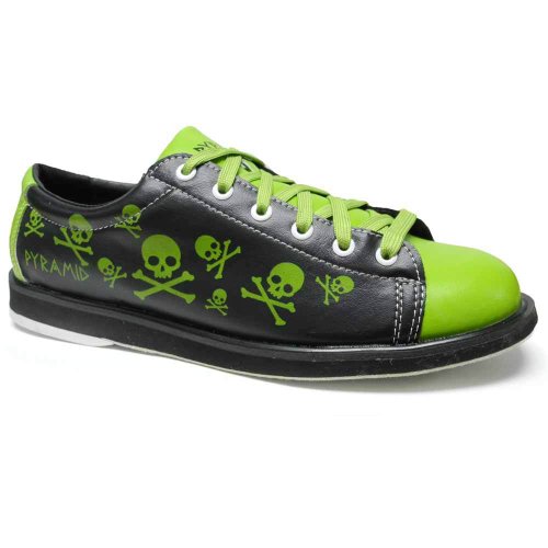 Pyramid Men's Skull Green/Black Bowling Shoes von Pyramid