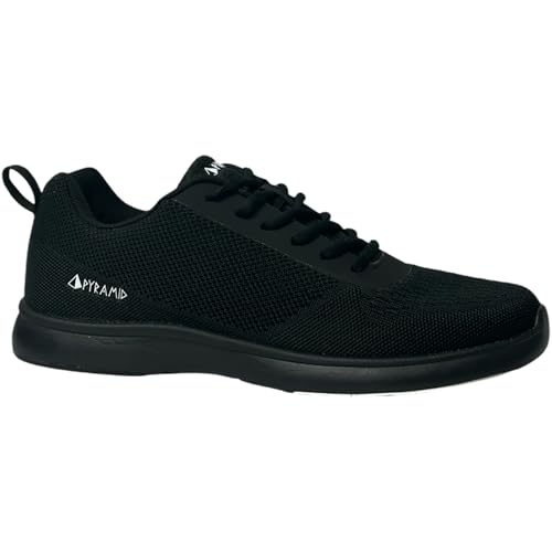 Pyramid Path Lite Seamless Mesh Bowlingschuhe für Herren, Schwarz, 45 EU von Pyramid