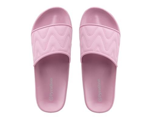 Pyrathon Badelatschen Damen Badeschlappe Leichte Arch Support Schlappen Hausschuhe Sommer Badeschuhe Pink20,37EU von Pyrathon