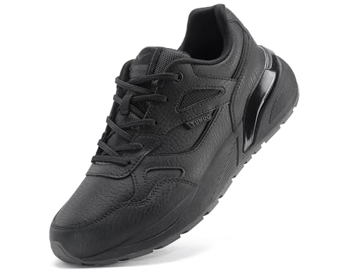 Pyrathon Sneaker Herren Freizeitschuhe Laufschuhe Sportschuhe Walkingschuhe,Schwarz,43EU von Pyrathon