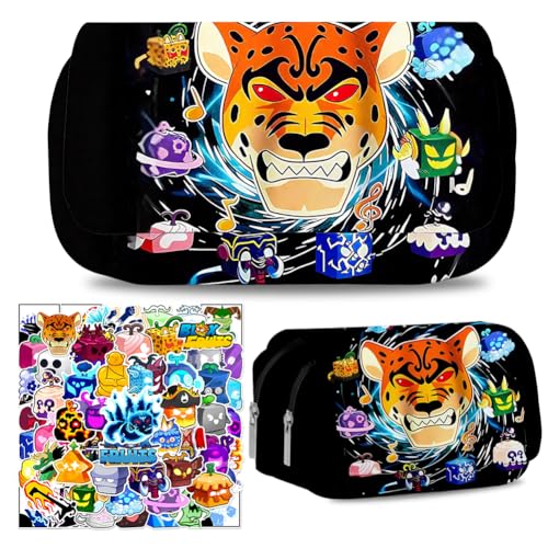 Fruit Federmäppchen, Fruit Aufkleber Für Kinder Anime Federmäppchen, Karikatur 3D Federtaschen Doppelter Reißverschluss, Studenten Schreibwaren Stiftbeutel von PyrrlicToy