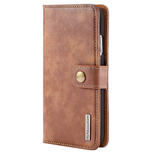 Pyugxab Back Cover PU Wallet Leather Case Credit Card Slot Coque Holder-5.8 Inch Brown von Pyugxab