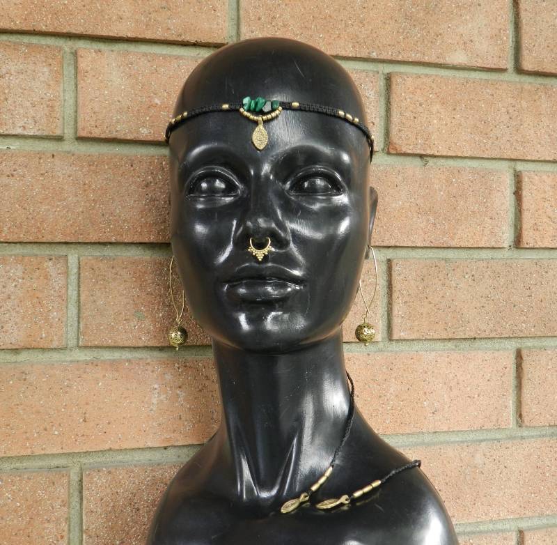 Malachit-Tiara Bohochic-Tiara Handgefertigt Malachit-Tiara Bohochic-Tiara Handgefertigt von PzrShop