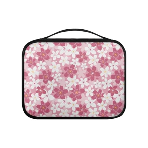 Pzuqiu Bibelhülle aus PU-Leder, Bibeltasche, Bibeltasche für Damen, Organizer, stabile Bibelschutzhülle, groß, Cherry Blossom, Einheitsgröße von Pzuqiu