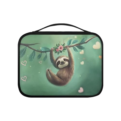 Pzuqiu Bibelhülle aus PU-Leder, Bibeltasche, Bibeltasche für Damen, Organizer, stabile Bibelschutzhülle, groß, Niedliche Faultier, Einheitsgröße von Pzuqiu