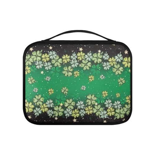 Pzuqiu Bibelhülle aus PU-Leder, Bibeltasche, Bibeltasche für Damen, Organizer, stabile Bibelschutzhülle, groß, St. Patrick's Day, Einheitsgröße von Pzuqiu