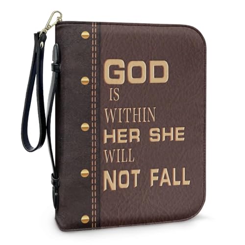 Pzuqiu Bibelhülle für Damen, groß, multifunktional, Bibeltasche, Schreibwaren, Federmäppchen, Bibel-Organizer, Bibeltext, L-10.2"x7"x1.9" von Pzuqiu