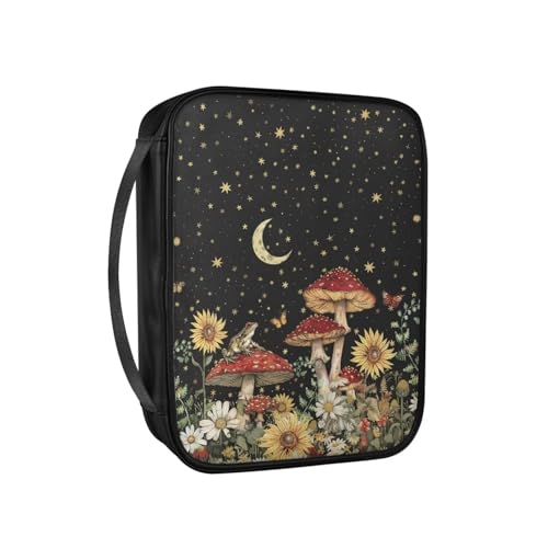 Pzuqiu Bibeltasche aus PU-Kunststoff, für Damen, tragbar, für Bibelstudium, religiöse Aktivitäten, Pilz-Sonnenblumen-Statistiken, Einheitsgröße Pzuqiu Bibeltasche aus PU-Kunststoff, für Damen, tragbar, für Bibelstudium, religiöse Aktivitäten, Pilz-Sonnenblumen-Statistiken, Einheitsgröße von Pzuqiu