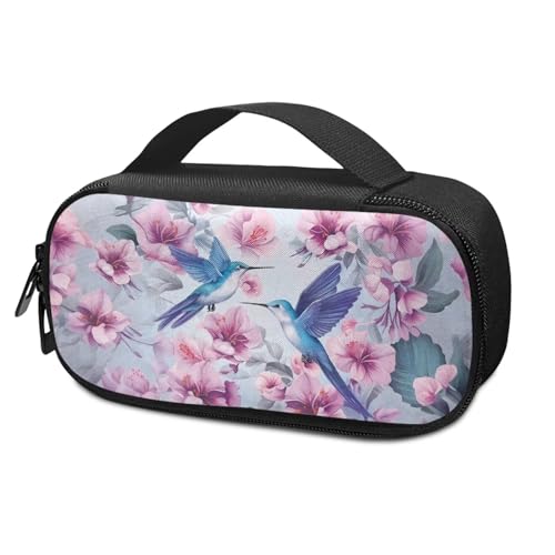 Pzuqiu Blauer Kolibri-Blumen-Insulin-Kühler, Reiseetui, stilvolle Diabetes-Pflege, isolierter Organizer, tragbare Kühltasche für Insulin-Stift und Medikamente, Diabetikeretui von Pzuqiu