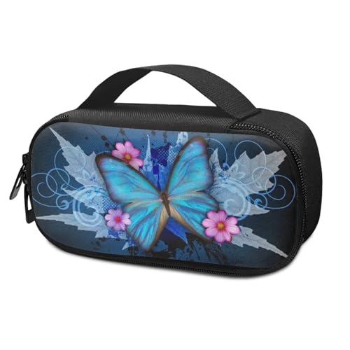 Pzuqiu Blue Butterfly Insulinkühler, Reiseetui, tragbares Insulinpaket, Diabetiker-Reiseetui, Organizer, Medikamentenkühltasche für Insulinstifte und Diabetikerbedarf von Pzuqiu