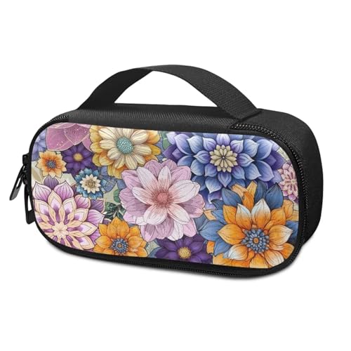 Pzuqiu Boho-Blumen-Insulinkühler, Reiseetui, stilvolle Diabetes-Pflege, isolierter Organizer, tragbare Kühltasche für Insulin-Stift und Medikamente, Diabetikeretui von Pzuqiu