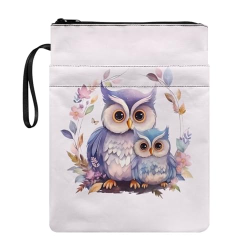 Pzuqiu Buchhüllen für Hardcover, Mittelschule, Buchhüllen für Taschenbuch, Mädchen, tragbare Buchtasche mit Fronttasche, Cartoon Eule, 3 Packungen Pzuqiu Buchhüllen für Hardcover, Mittelschule, Buchhüllen für Taschenbuch, Mädchen, tragbare Buchtasche mit Fronttasche, Cartoon Eule, 3 Packungen von Pzuqiu