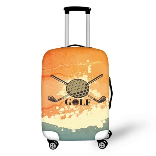 Pzuqiu Gepäckabdeckung, elastisch, waschbar, Koffer-Schutz, Reisekoffer-Abdeckung für Kinder und Erwachsene, Beach Golf, L (25-28 inch suitcase) von Pzuqiu