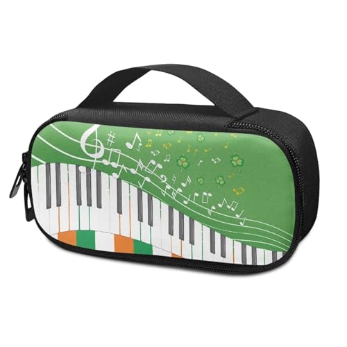 Pzuqiu Green Piano Music Diabetiker-Kühltasche, Insulinpaket, isolierter Organizer, tragbare Kühltasche für Insulin-Stift und Medikamente, Diabetiker, Organizer von Pzuqiu