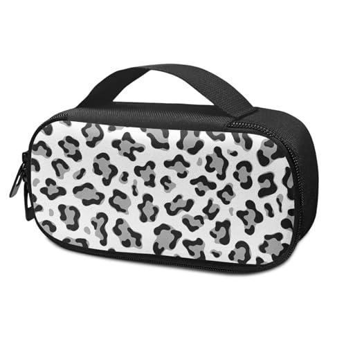 Pzuqiu Insulin-Reisetasche mit Leopardenmuster, für Reisen, Medikamente, isoliert, Organizer, tragbare Kühltasche für Medikamente, Diabetiker, Grau von Pzuqiu