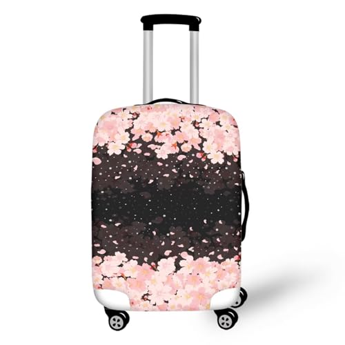 Pzuqiu Kofferabdeckung, kratzfest, Reisezubehör für Kinder und Erwachsene, Cherry Blossom, L (25-28 inch suitcase) von Pzuqiu