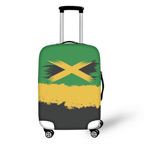 Pzuqiu Kofferabdeckung, kratzfest, Reisezubehör für Kinder und Erwachsene, Jamaikanische Flagge, M (22-24 inch suitcase) von Pzuqiu