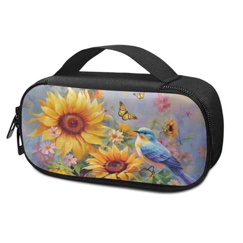 Pzuqiu Kolibri-Sonnenblumen-Insulin-Kühler, Reiseetui, stilvolle Diabetes-Pflege, isolierter Organizer, tragbare Kühltasche für Insulin-Stift und Medikamente, Diabetikeretui von Pzuqiu