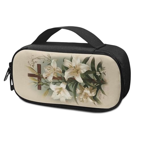 Pzuqiu Lily Cross Insulinkühler, Reiseetui, stilvoll, isoliert, Organizer, tragbare Kühltasche für Insulin-Stift und Medikamente, Diabetikeretui von Pzuqiu