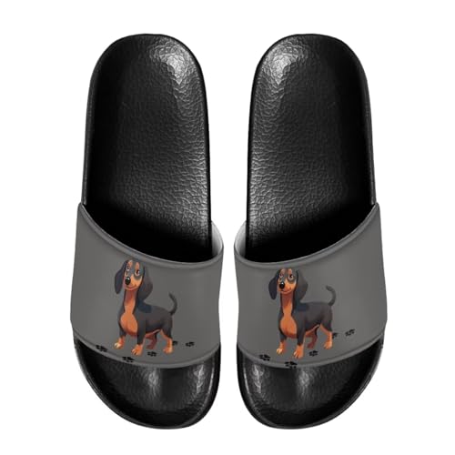 Pzuqiu Sandalen für Herren, coole Sommer-Hausschuhe, lässig, Strand, rutschfest, Badeschuhe, Niedlicher Dackel, 42 1/3 EU Pzuqiu Sandalen für Herren, coole Sommer-Hausschuhe, lässig, Strand, rutschfest, Badeschuhe, Niedlicher Dackel, 42 1/3 EU von Pzuqiu