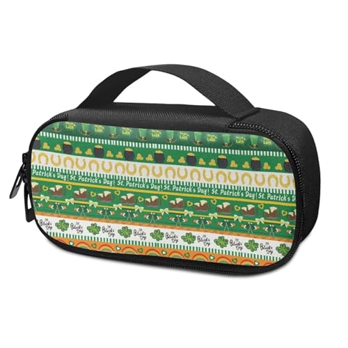 Pzuqiu St. Patrick Stripes Insulinkühler-Reiseetui, tragbare Diabetiker-Tasche, isolierter Organizer, Kühltasche für Insulin-Stift und Medikamente, Diabetikerpflegezubehör von Pzuqiu