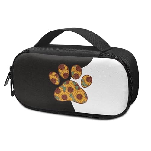 Pzuqiu Sunflower Dog Paws Tragbarer Insulin-Kühler, Reisetasche, Diabetikerpflege, isolierter Organizer, tragbare Kühltasche für Insulin-Stift und Medikamente, Diabetikerpflege von Pzuqiu