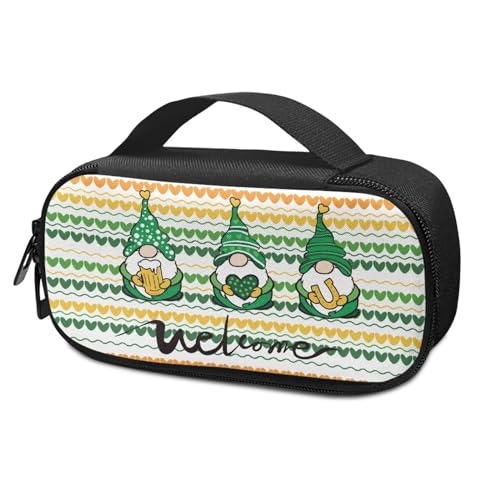 Pzuqiu Tragbarer Insulinkühler, Reisetasche, isolierter Organizer, tragbare Kühltasche für Insulin-Stift und Medikamente, Diabetiker, St. Patrick Zwergstreifen von Pzuqiu