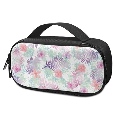 Pzuqiu Tropische Blumenblätter, Insulin-Reisetasche, Medikamentenkühltasche, isolierter Organizer, stilvolle Kühltasche für Insulin-Stift und Medikamente, Diabetikerbedarf von Pzuqiu