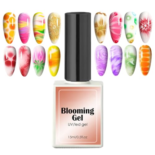 Bloom Gel Nail Polish 15ml, Long-Lasting, Easy Application, Watercolor Effect, UV & LED Cured, Perfect for Designs, Ideal for Beginners and Professionals Bloom Gel Nail Polish 15ml, Long-Lasting, Easy Application, Watercolor Effect, UV & LED Cured, Perfect for Designs, Ideal for Beginners and Professionals von Pzuryhg