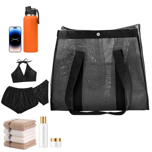 Pzuryhg Strandtasche | Mesh Wiederverwendbare XXL Schwimmbadtasche,Damen Reisetasche Für Urlaub See Wandern Fitness Boot Familie Sport Picknick Pzuryhg Strandtasche | Mesh Wiederverwendbare XXL Schwimmbadtasche,Damen Reisetasche Für Urlaub See Wandern Fitness Boot Familie Sport Picknick von Pzuryhg
