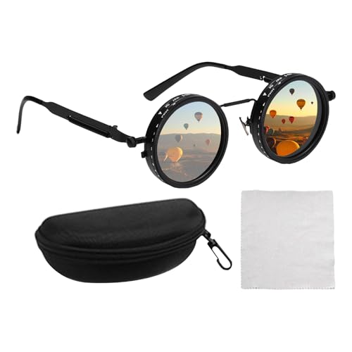 Sport Eyewear - Verstellbare Tint -Sonnenbrille für Roadtrips | Shatter -resistantes Objektiv mit mehreren Farbtonpegeln, bequemer Rahmenrundanpassungen, UV -Blockierungsgläser für den täglichen Gebra von Pzuryhg