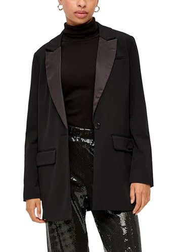 Q/S by s.Oliver Blazer mit Satin-Kragen, 9999, 40 von Q/S by s.Oliver