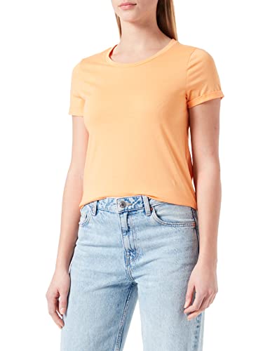 Q/S by s.Oliver Damen 50.2.51.12.130.2127010 T-Shirt, kurzarm, Orange #FAD6A5, XS von Q/S by s.Oliver