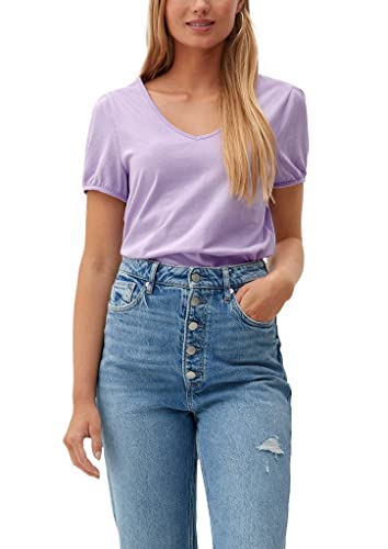 Q/S by s.Oliver Damen 50.2.51.12.130.2127908 T-Shirt, kurzarm, Lilac #B695C0, S von Q/S by s.Oliver